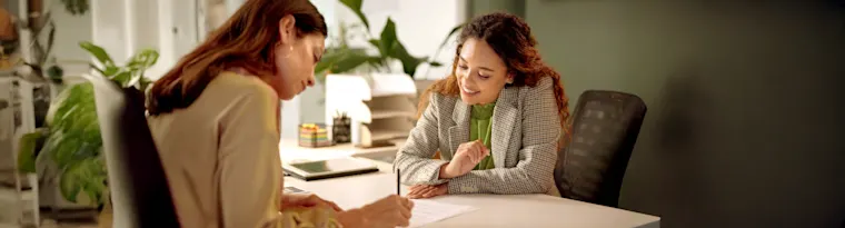 Consultant And Service - Landscape - Legal - Lawyer with Client Signing Contract