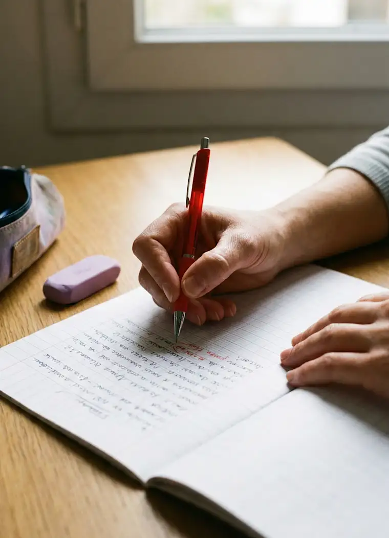 Consultant And Service - Portrait - Private Teacher - Writing Close Up