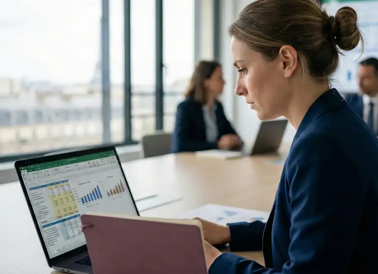 Consultant And Service - Portrait - Accounting - On Computer