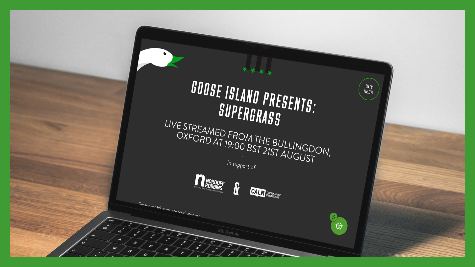 Goose Island MacBook Mockup