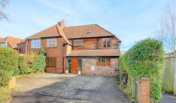 Five- bedroom semi-detached house for £500,000