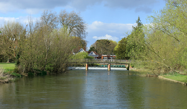 River Great Ouse flowing through Bedford