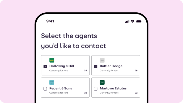Select your letting agents