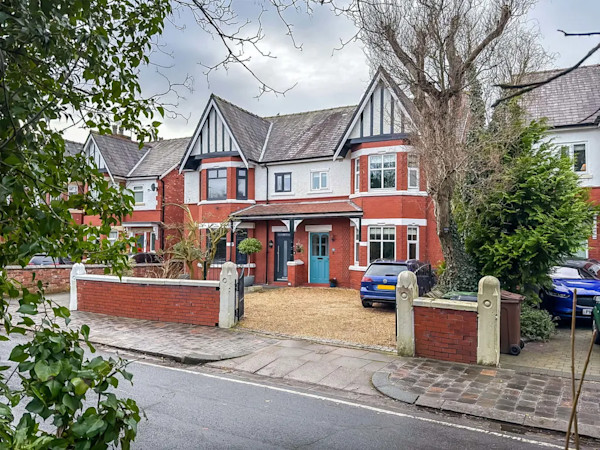 A large semi-detached house for sale in the Stockport area of Liverpool