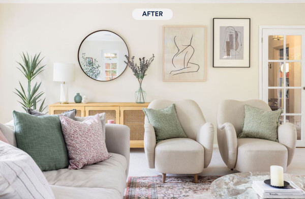My Bespoke Room: dreamy neutral living room after renovations