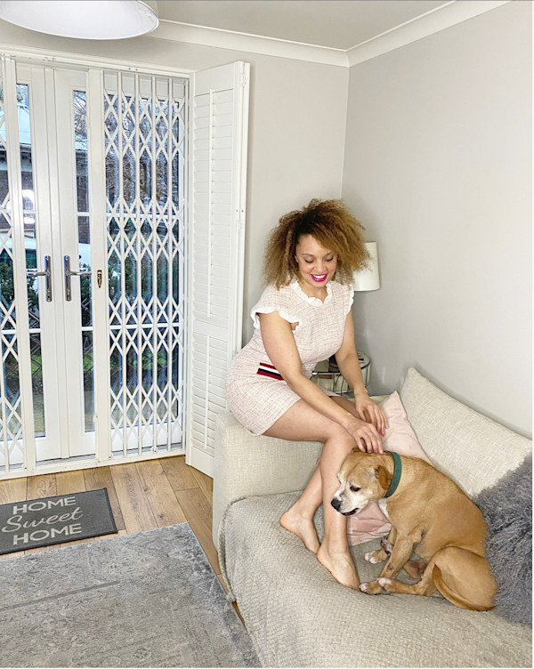 Pandora Christie at home in Fulham