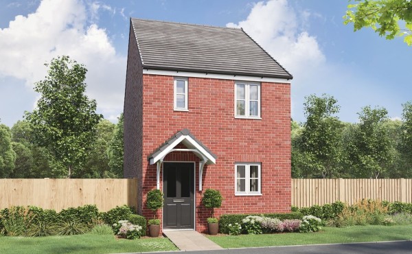 A computer generated image of a new-build house by Persimmon in Hambleton