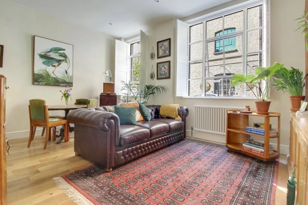 One-bedroom London apartment in converted warehouse on Mandela Street, £535,000