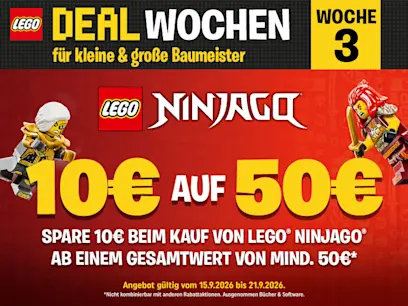 10 € Rabatt ab 50 € : LEGO Ninjago