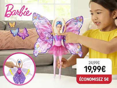 Barbie - Dreamtopia Poupée Danseuse Papillon