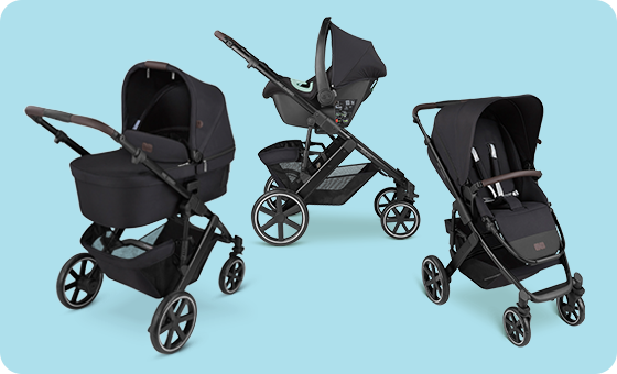 Kinderwagen, Kindersitze, Babybettchen, Babytrage und Co.