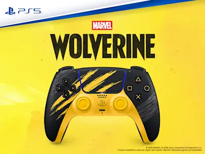 PlayStation 5 DualSense Wireless Controller – Marvel’s Wolverine Battle Yellow Limited Edition