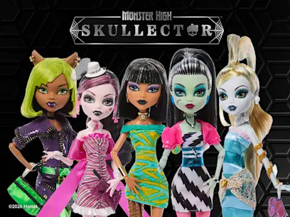 NEW Monster High Dawn of the Dance Dolls collection on the black background 