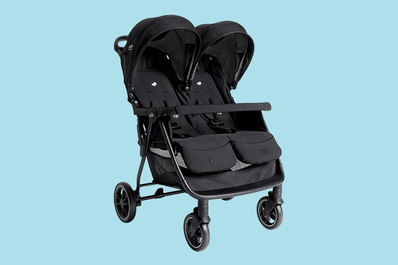 Joie Double Buggy & Pushchair on the blue background