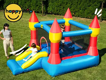 bouncy castle on the outdoor background 