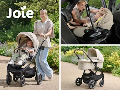 3 different variants Joie Signature Finiti Flex 3-in-1 Travel System Bundle with i-Level Pro Car Seat and ISOFix Base