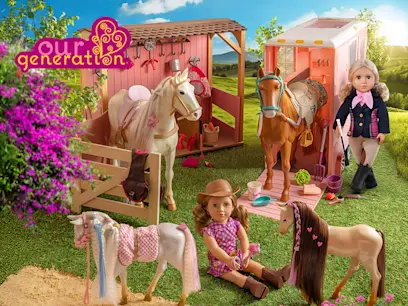 selection of  Our Generation Equestrian dolls 