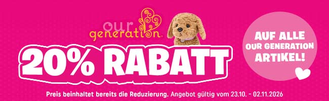 20% Rabatt auf Our Generation
