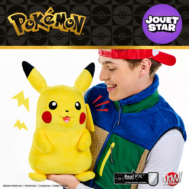 Pokémon - Peluche Pikachu Marionnette Real FX Interactive