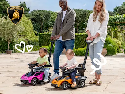 Lamborghini Car 2-in-1 Push-Along Ride On 
