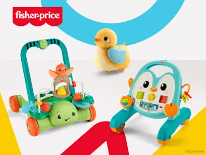 Fisher-Price 4-in-1 Moves with You Turtle Walker, Cuddle & Crawl Duck and Musical Penguin Activity Walker on a white background