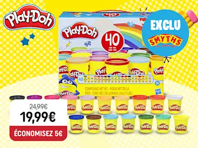 Play-Doh - Maxi Coffret 40 Pots de Pâte à Modeler