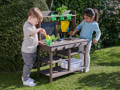 Smoby Life Mud Cooking Play House on the outdoor background