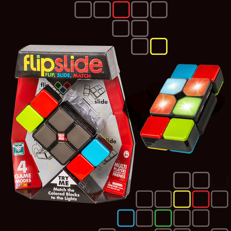 FlipSlide Game on the black background 