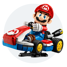 LEGO Super Mario 72037 Mario Kart: Mario & Standard Kart Set for Adults