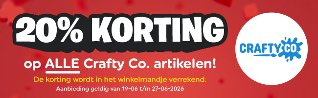 20% korting op Crafty Co. artikelen