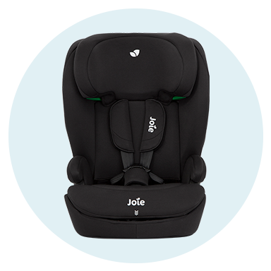 Toddler Car Seat on the blue background 