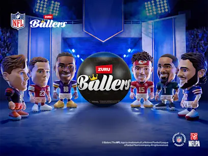 NFL Ballers Series 1 Capsule Assortment by ZURU collection on the dark blue background 