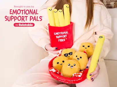 two Emotional Support Plush 