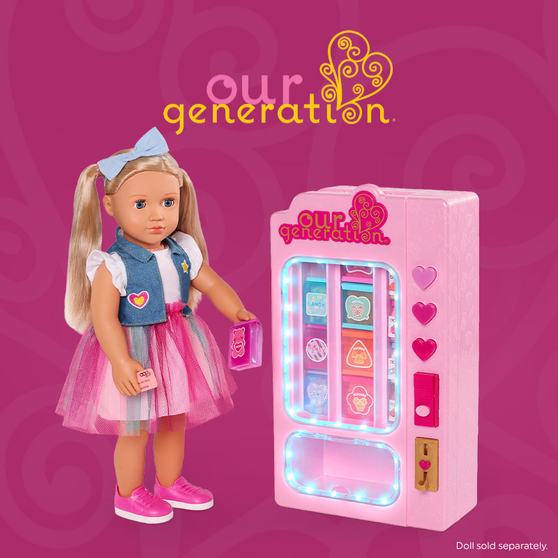 Our Generation Vending Machine on the pink background