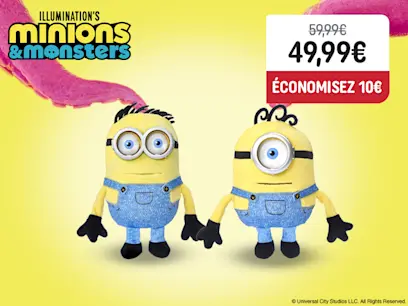 Des Minions et des Monstres Coffret 2 Figurines Interactives Henry & James