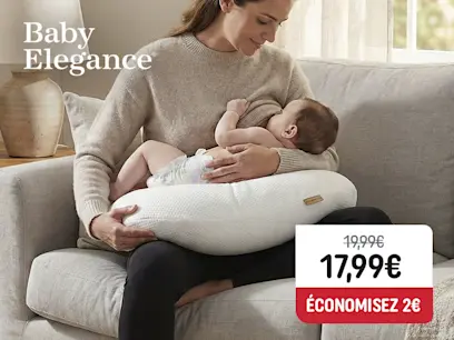 Baby Elegance - Coussin de Maternité Compact - Blanc