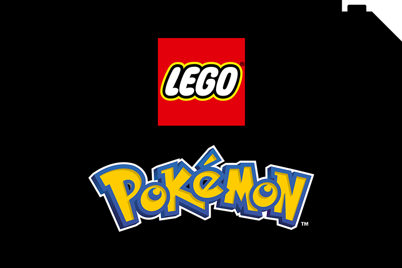 LEGO Pokemon logo on a black background.