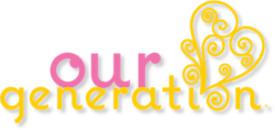 with the Our Generation Style & Shine Hair Salon Playset