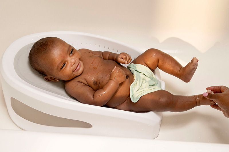 baby in baby bath