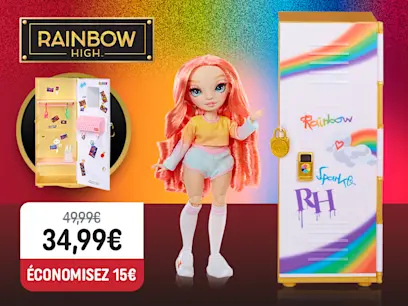 Rainbow High - Poupée Pinkly avec Casier