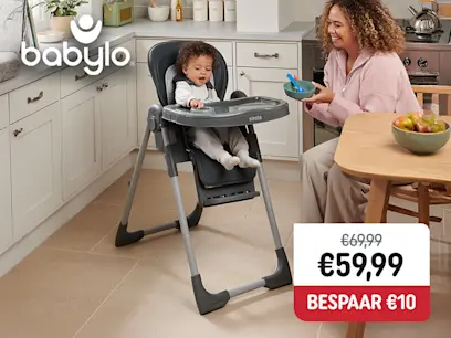 Babylo Kinderstoel Siesta Grey antraciet