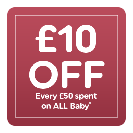 Baby Sale Category white text on the red background
