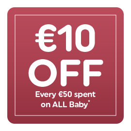 Baby Sale Category white text on the red background