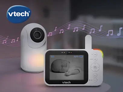 VTech VM4263 Night Light Video Baby Monitor with 3.5 Inch Screen