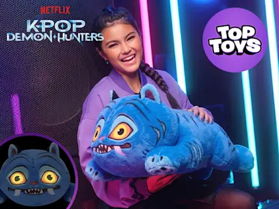 KPop Demon Hunters Kuscheltier Glow-in-the-Dark Springender Derpy Tiger 45 cm