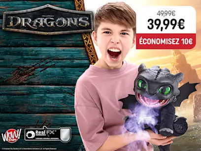 Peluche Krokmou Marionnette Real FX Interactive