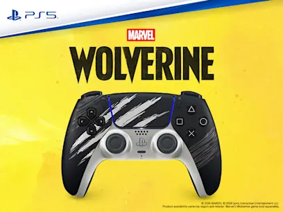 PlayStation 5 DualSense Wireless Controller – Marvel’s Wolverine Battle Yellow Limited Edition