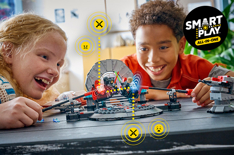 LEGO Star Wars 75427 SMART Play Duel dans la Salle du Trône et Chasseur A-Wing