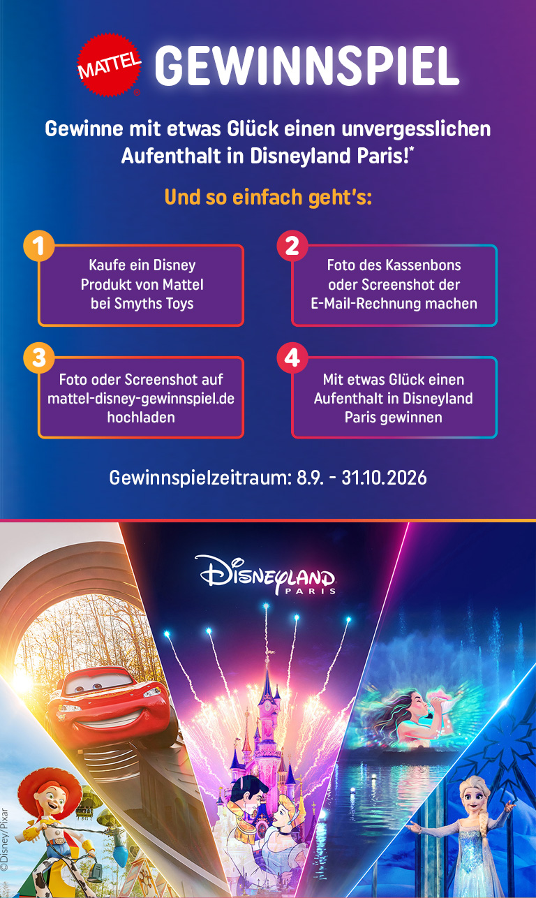 „Disney x Mattel“ Gewinnspiel