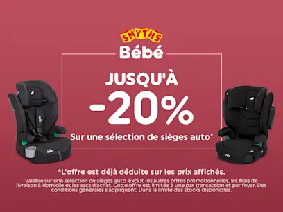 Sur une sélection de sièges auto